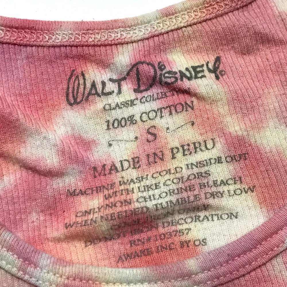 Walt Disney tie dye tank top mickey mouse pink - Picture 3 of 7